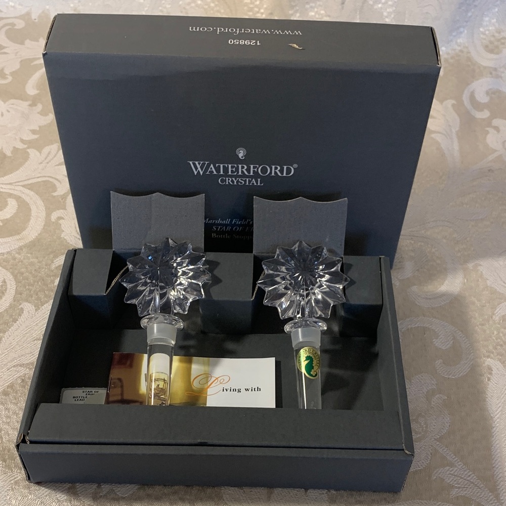 Waterford Crystal Star of Erin  Bottle Stoppers - Picture 2 of 7
